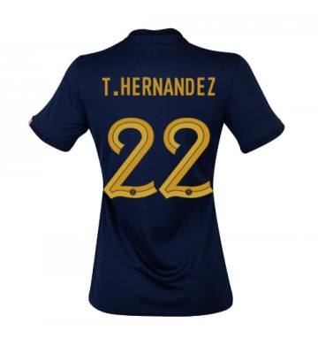 France Theo Hernandez #22 Replica Home Stadium Shirt for Women World Cup 2022 Short Sleeve